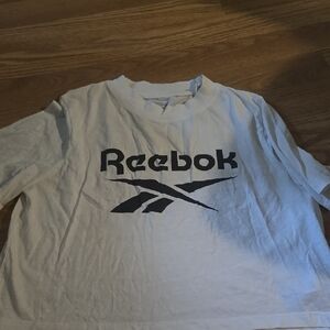 Reebok White Crop Top Athletic Style